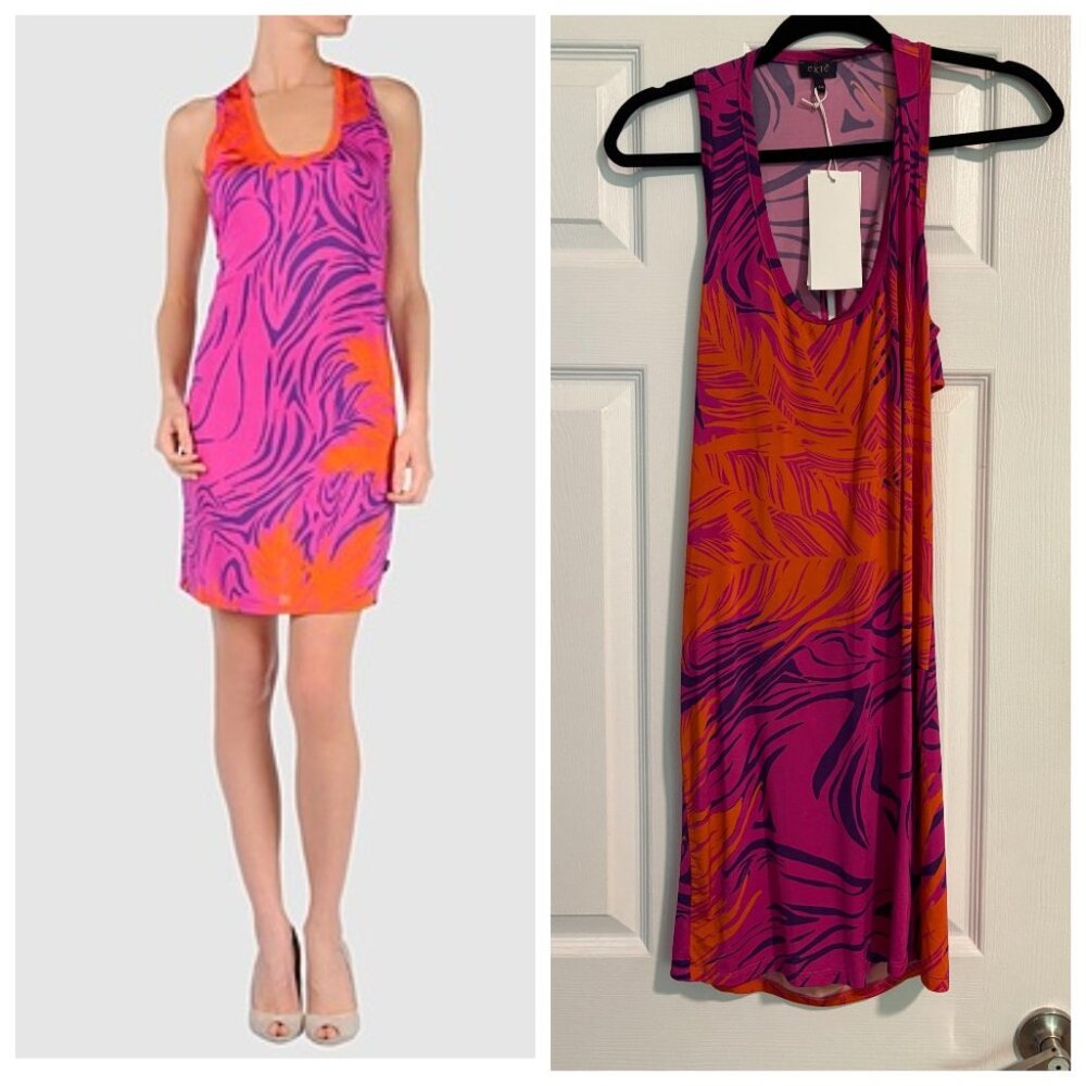 NWT EXTE Italian Summer Dress With Open Back